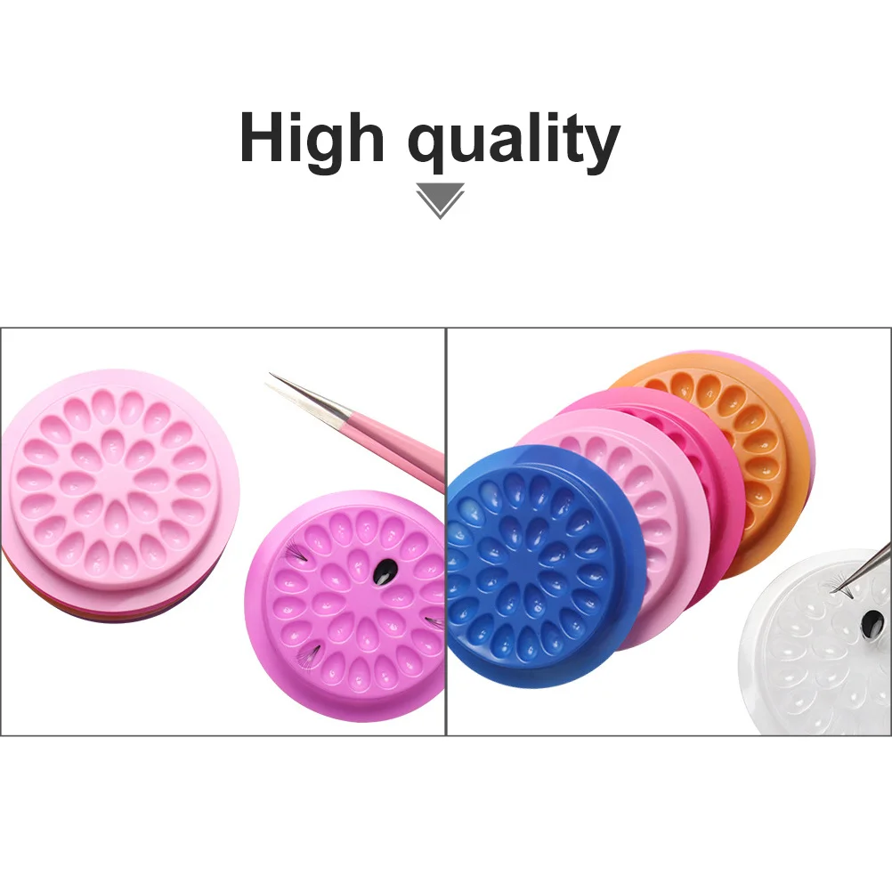 200 قطعة صواني غراء الرموش المتاح عالية الجودة البلاستيك كاذبة لاش لاصق أصحاب ل رمش تمديد أدوات صالون تجميل #3