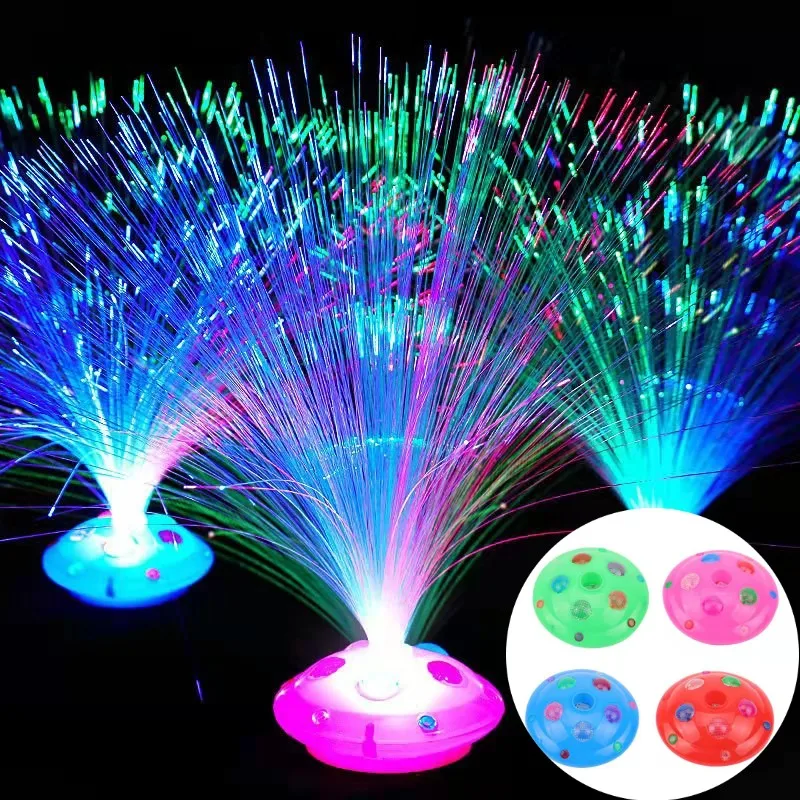 Colored LED Fiber Optic Light Night Lamp Holiday Christmas Wedding Decoration Stars Shine In The Dark Kids Toys Nighting Lamps