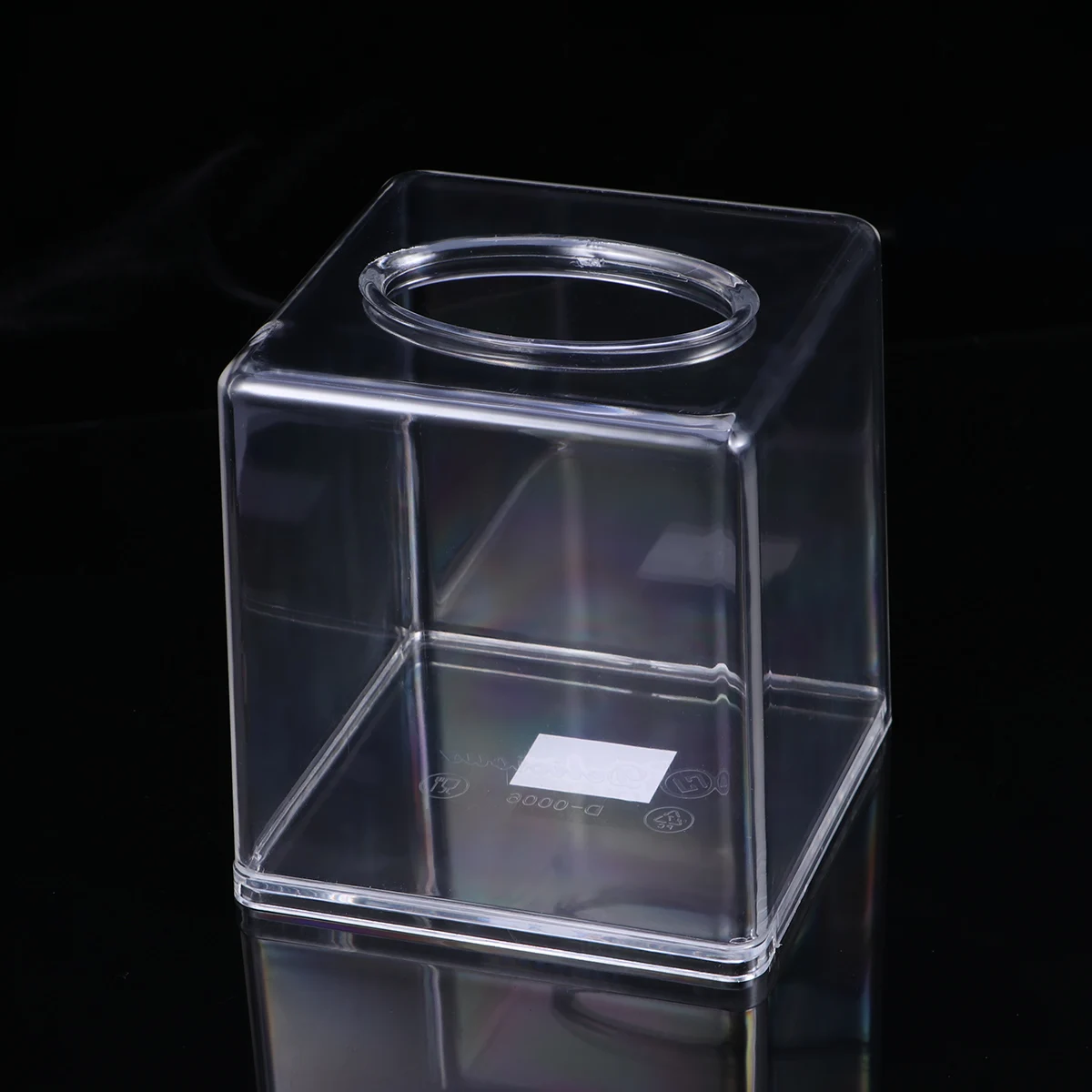 

2 pcs Tissue Box Square Paper Storage ganizer Transparent Case Holder Towel Rack Premium Material HomeDecoration