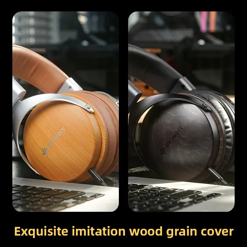 FiiO Snowsky NATURE Hi-fi Wired Over‑Ear Headset TRS Exchangeable Line With Mic Plug Dual 3.5mm PC Gamer Headset Customize Gifts view 3