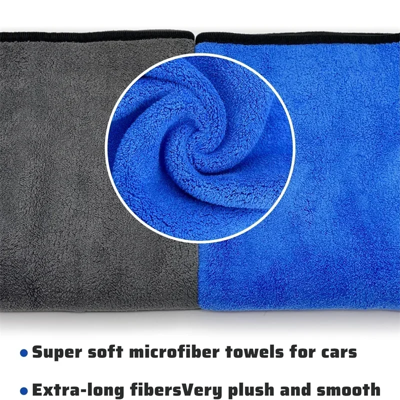 1-10pcs Microfiber Motorcycle Car Washing Towel Soft Quick Drying Windows Mirrors Wiping Rags