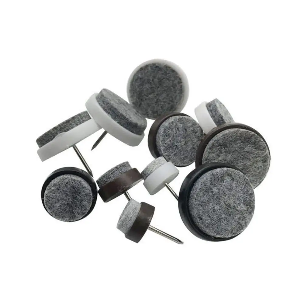 20pcs/pack Felt Foot Pad Skid Glide Nail Protector Furniture Chair Table Leg 14mm/17mm/20mm/22mm/24mm/28mm image 6