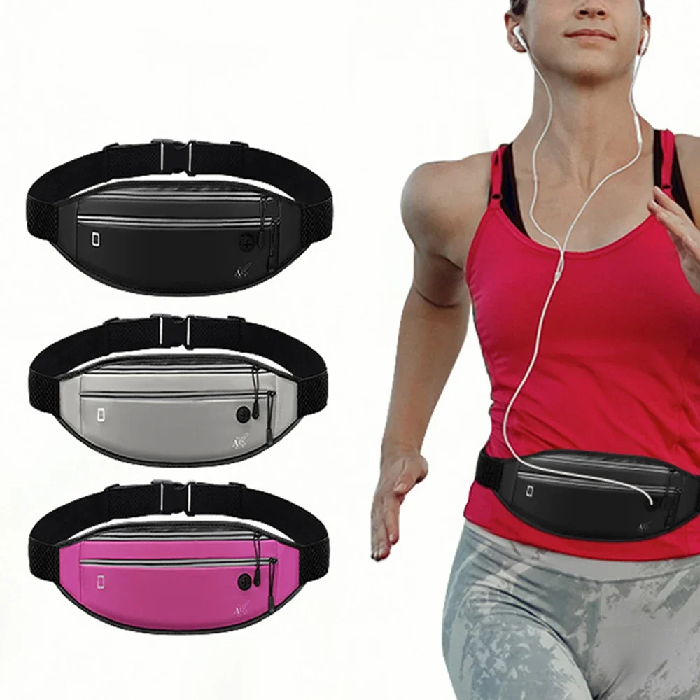 Sports Waist Bag Running Mobile Phone Bag Men Women Waterproof Invisible Pouch Gym Sports Bags Jogging Belt Waist Pack