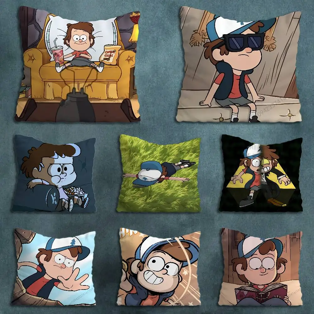 Dipper Pines Gravity Falls Throw Pillow Case Living Room Sofa Cushion Cover For Home Bedroom Decoration Protector