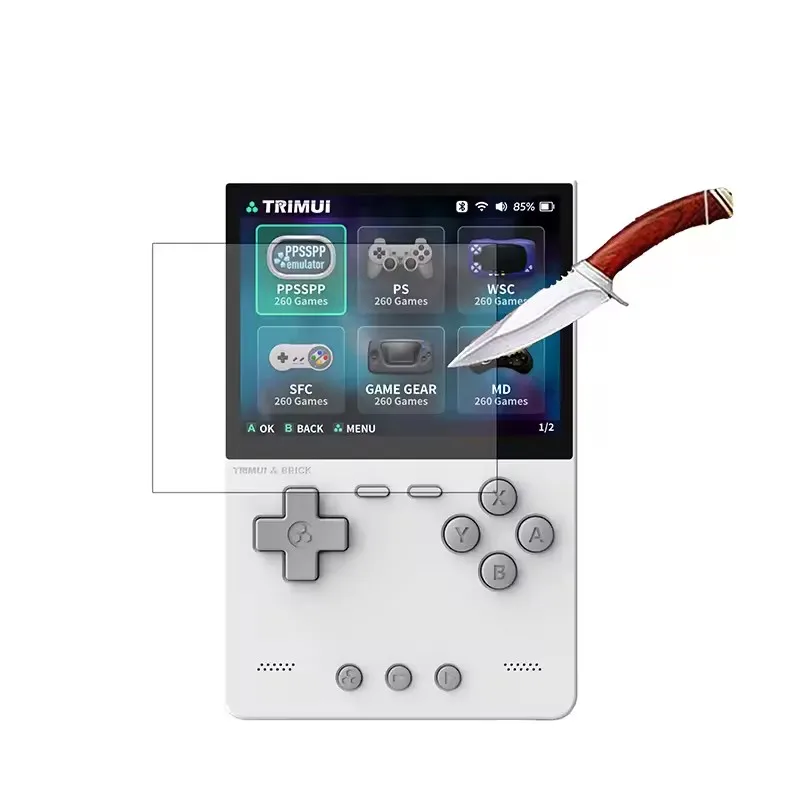 4PCS For TRIMUI Brick PRO 3.95'' Screen Protective Tempered Glass ON TRIMUI Brick Hammer 3.2" Game Console Protector Cover Film view 4