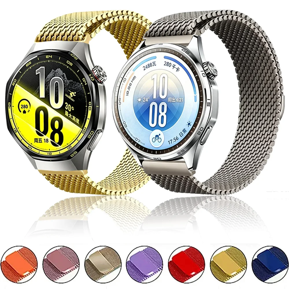 22mm 20mm 18mm Metall-Milanese-Armband für Huawei Watch GT7-6-5-4 Pro 46mm 41mm Magnetisches Armband Amazfit Active Max/3/2