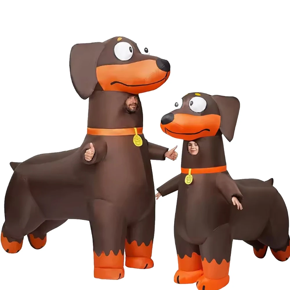 

Festival costume full body sausage dog inflatable costume role-playing puppy themed party inflatable dog adult costume