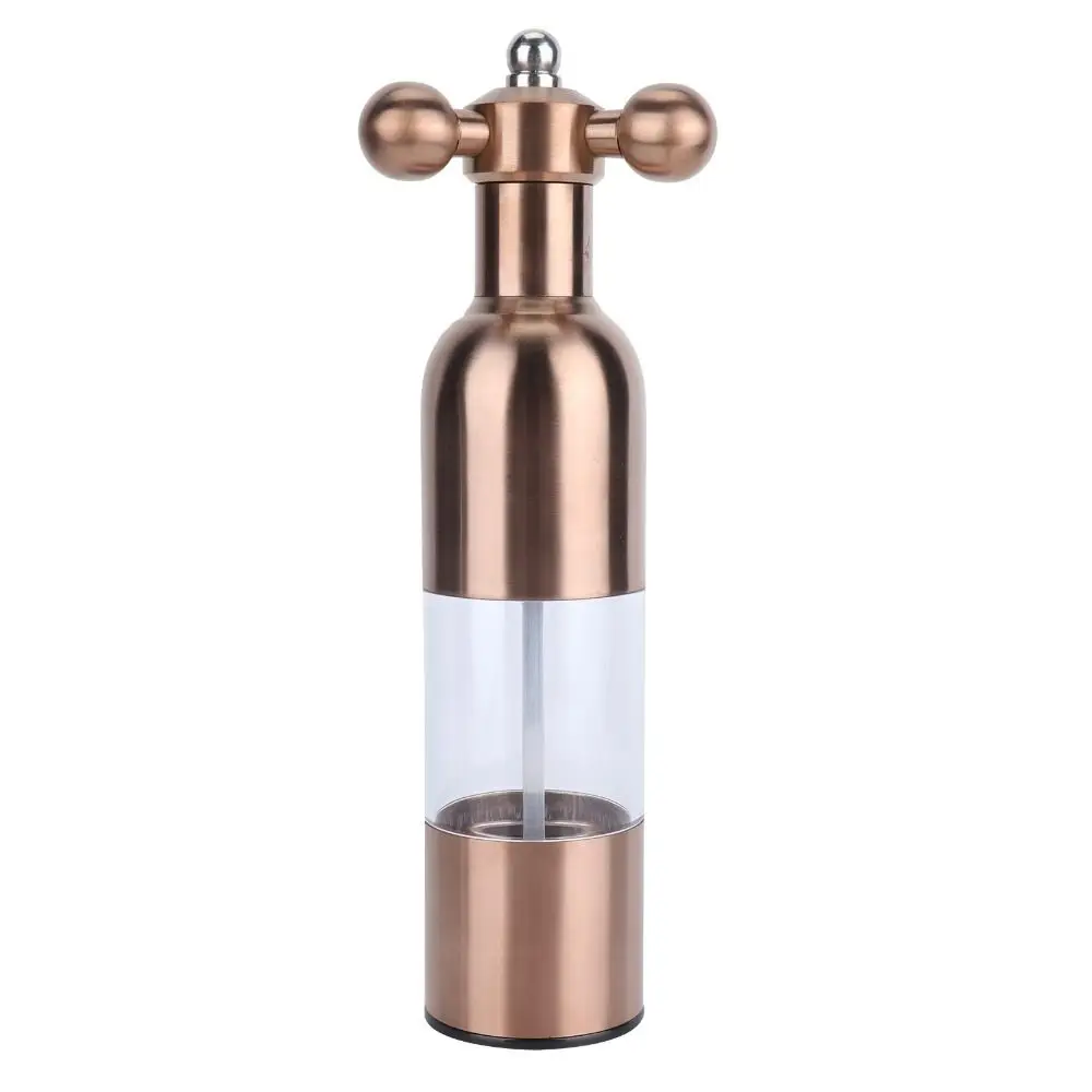 Stainless Steel Manual Pepper Grinder Manual Operation Refillable Salt and Pepper Grinder Gold Rose Gold Easy-Grip Spice Grinder