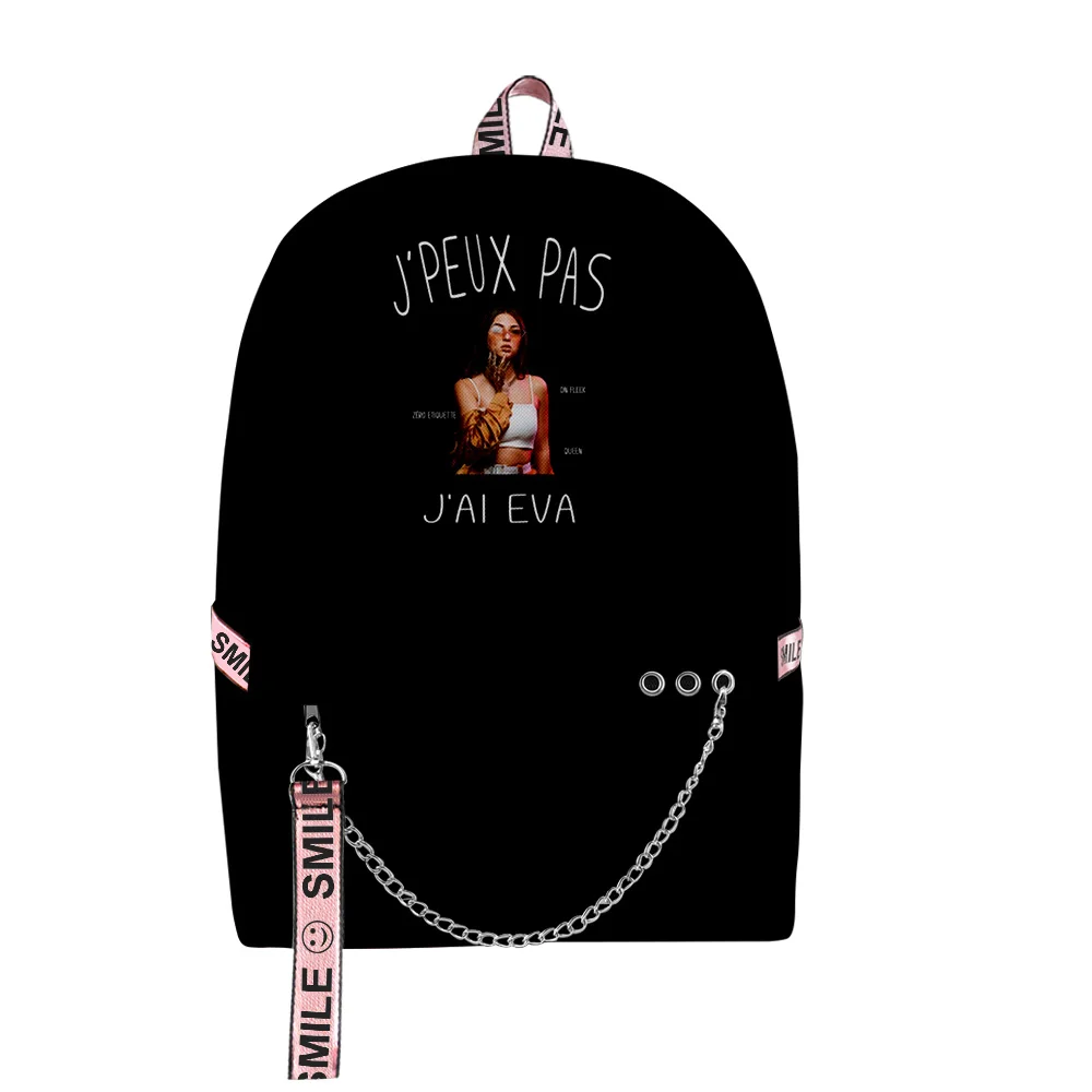 Classic Hip Hop Funny Eva Queen Student School Bags Unisex 3D Print Oxford Waterproof Notebook multifunction Travel Backpacks
