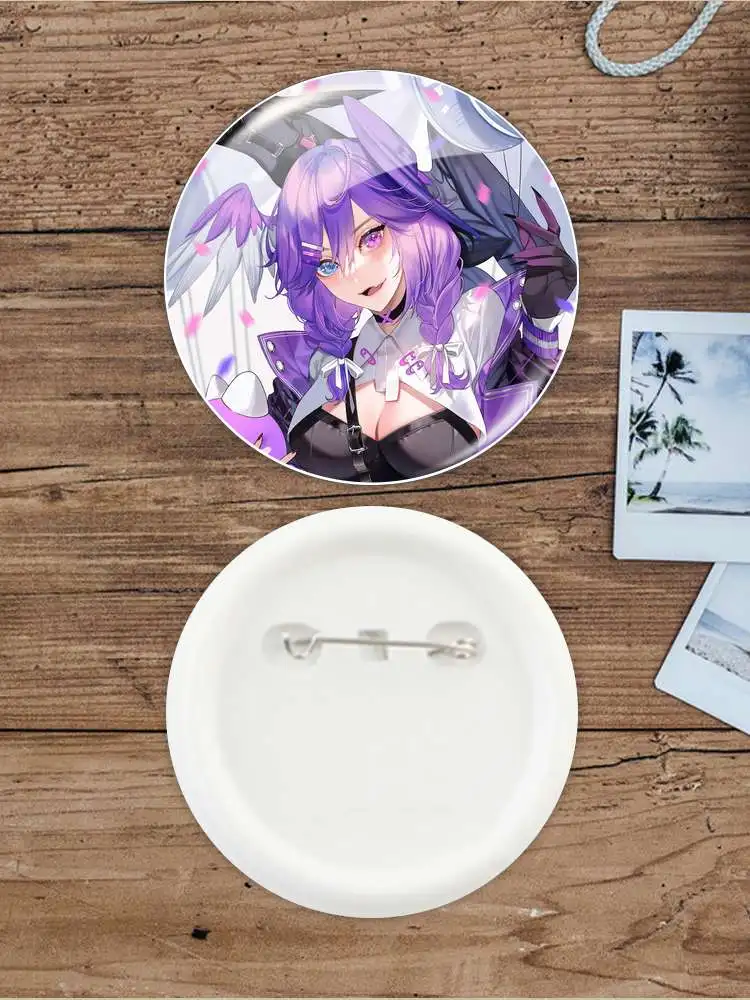 Selen Tatsuki Badge Brooch Vtuber Virtual YouTuber anchor Peripherals Pin Lapel Peripheral Hat Anime Peripheral Trinket Creative
