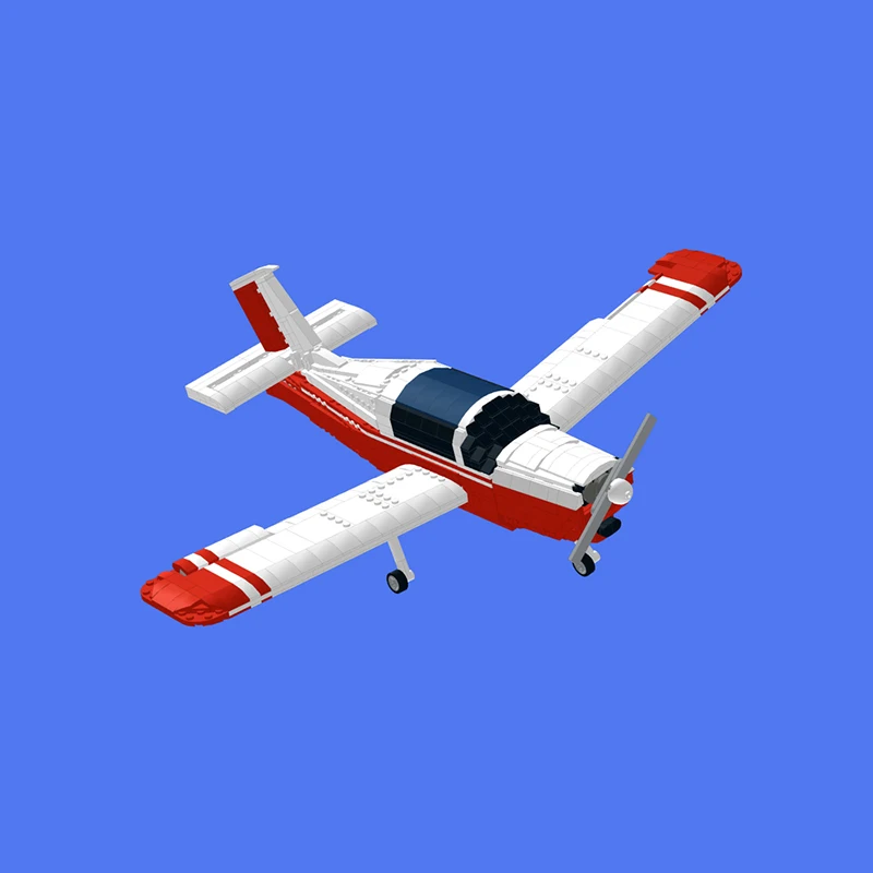 منتج جديد رائع MOC اللبنات العسكرية نموذج دوامة الطائرات MS-880 B التكنولوجيا وحدات لعبة أطفال لتقوم بها بنفسك الجمعية #4