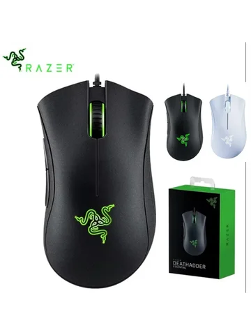 Razer DeathAdder Essential Wired Gaming Mouse / Wired Mice 6400DPI 5 Independently Buttons For Laptop PC Gamer