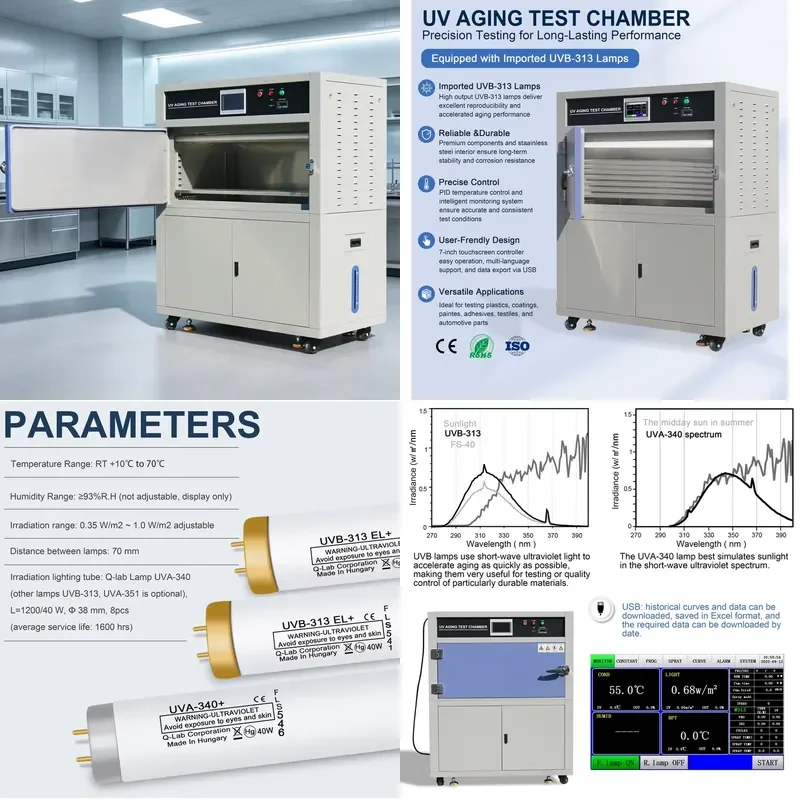 Reliability testing machine, UV accelerated aging testing machine, laboratory testing equipment