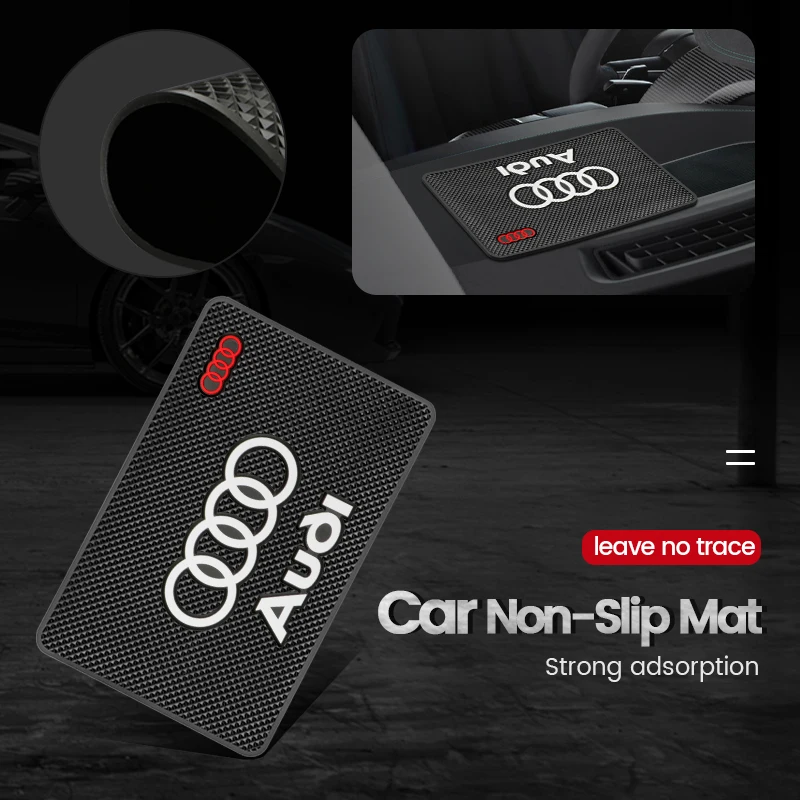 Car Sticky Dashboard Anti-Slip Mat Phone Holder Storage Non Slip Pad For Audi Sline A4 A5 A7 S4 RS4 A6 TT A1 A3 Q1 Q3 Q5 Q8