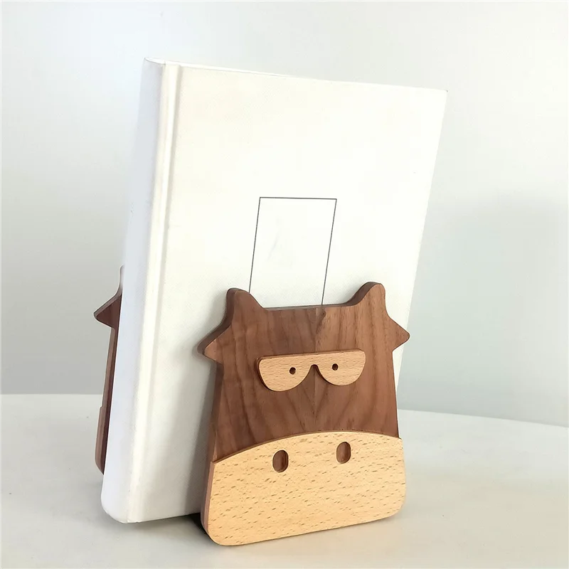 LICE-деревянные подставки для книг из орехового бука, органайзер для книг, офисный рабочий стол, домашние подставки для книг, подставка для книг, держатель, полка, книжная полка