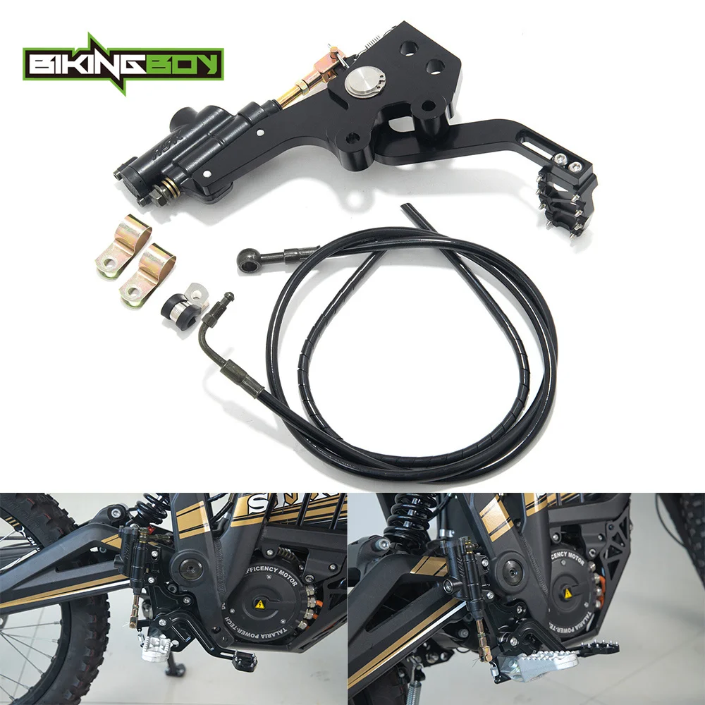 BIKINGBOY For Talaria Sting Hydraulic Rear Foot Brake Electric Dirt Bike Off-road MX Aluminum CNC