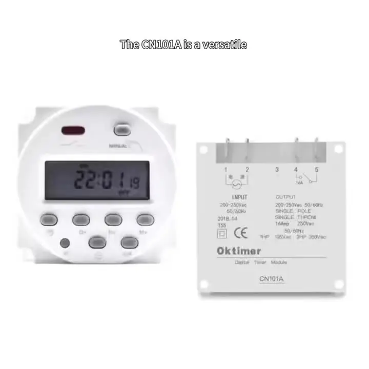 1Pç CN101A Relé Temporizador Digital Microcomputadorizado, Controle de Tempo Programável 12V/24V/220V AC/DC