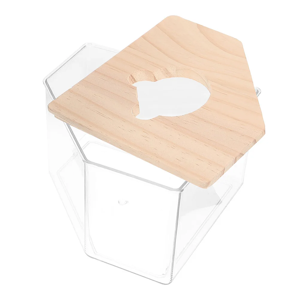 

Hamster Bath Room Guinea Container Basin Acrylic Transparent Toilet Digging Toy Pet Supplies Bath House