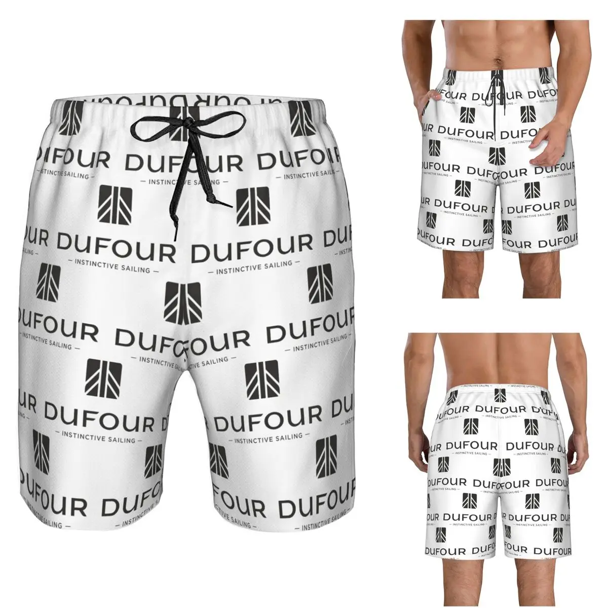 Dufour Yacht Trunks Beach Board Shorts Casual Quick Dry Swim Summer Men Pants