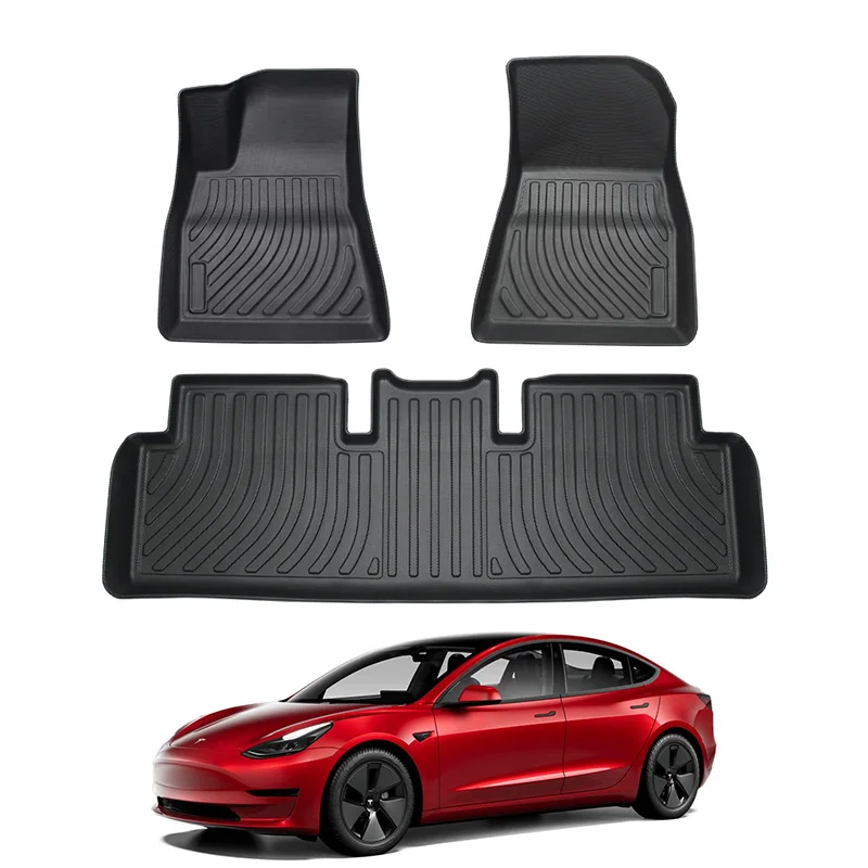 

Floor Mats for Tesla Model 3 Left Right Driving All Weather Anti-Slip Waterproof Floor Liners Car Mat Interior Accessories