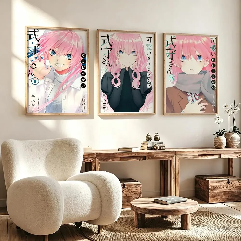 anime Shikimori’s Not Just a Cutie Poster Poster HD Waterproof Self Adhesive Wall Art Print Decor for Bedroom Living Room Gift