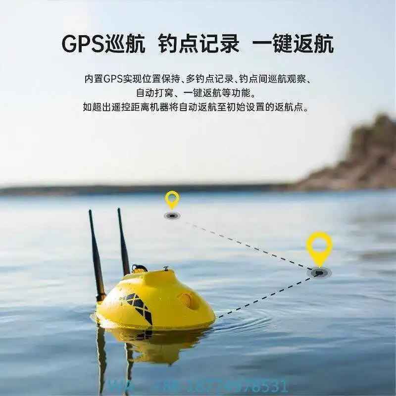 

Underwater Sonar Connectable Mobile Phone Swim Dive Gear AccessoryHigh-End Remote Control Unmanned Boat Fish Visual