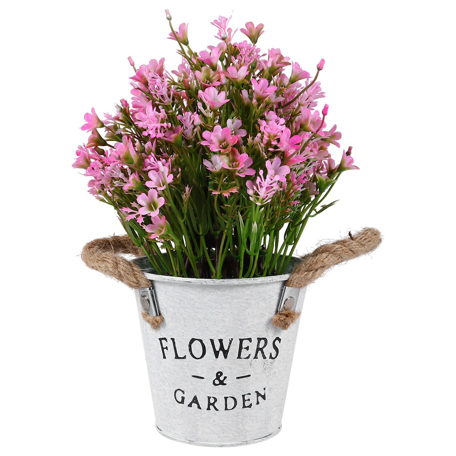 

Artificial Potted Plant Lifelike Bonsai Decor Simulation nament Fake Flower Home Indoor Small Exquisite Plastic Iron Material