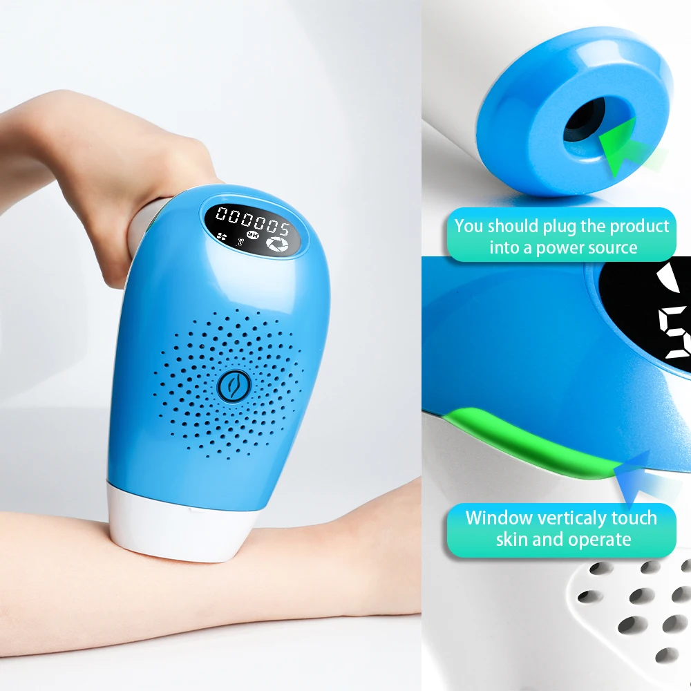 جهاز إزالة الشعر بالليزر Kinseibeauty IPL ، ومضات ، جهاز إزالة الشعر بالليزر للوجه والجسم ، والبكيني ، وإزالة الشعر ، جهاز إزالة الشعر للاستخدام المنزلي