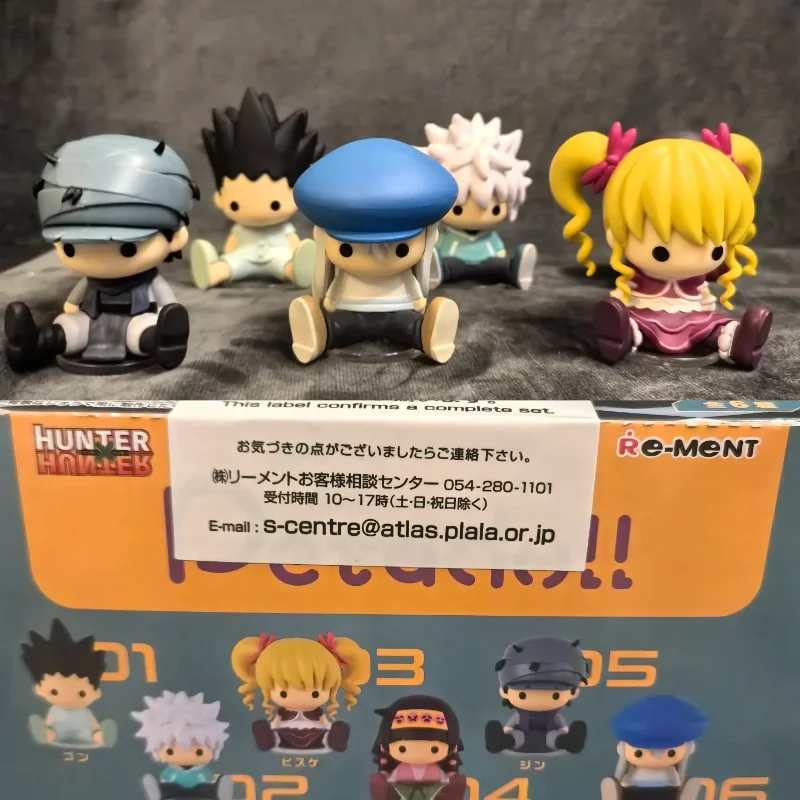 Genuine Re-Ment Hunter X Hunter Beanie Eyes Election Killua Kate Naniga Action Figure Blind Box Anime Doll Collection Gifts
