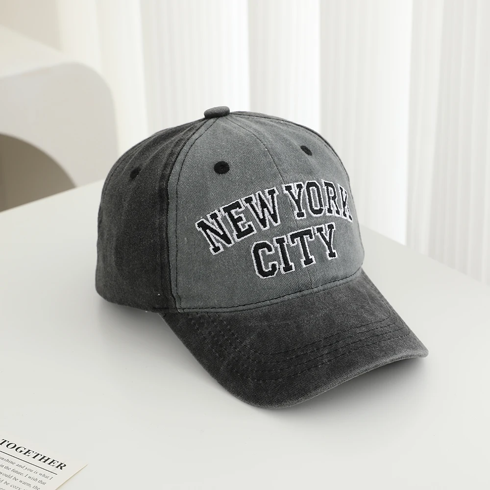 100% Pure Cotton Multi-Color Embroidered Letter Soft-Brimmed Baseball Cap for Outdoor Leisure and Sun Protection Beanie Cap