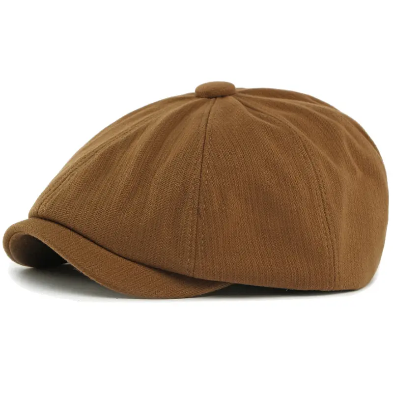 HT5032 Beret Cap New Spring Autumn Winter Men Women Cap Artist Painter Wool Beret Hat Male Female Adjustable Octagonal Beret Cap - Image 10