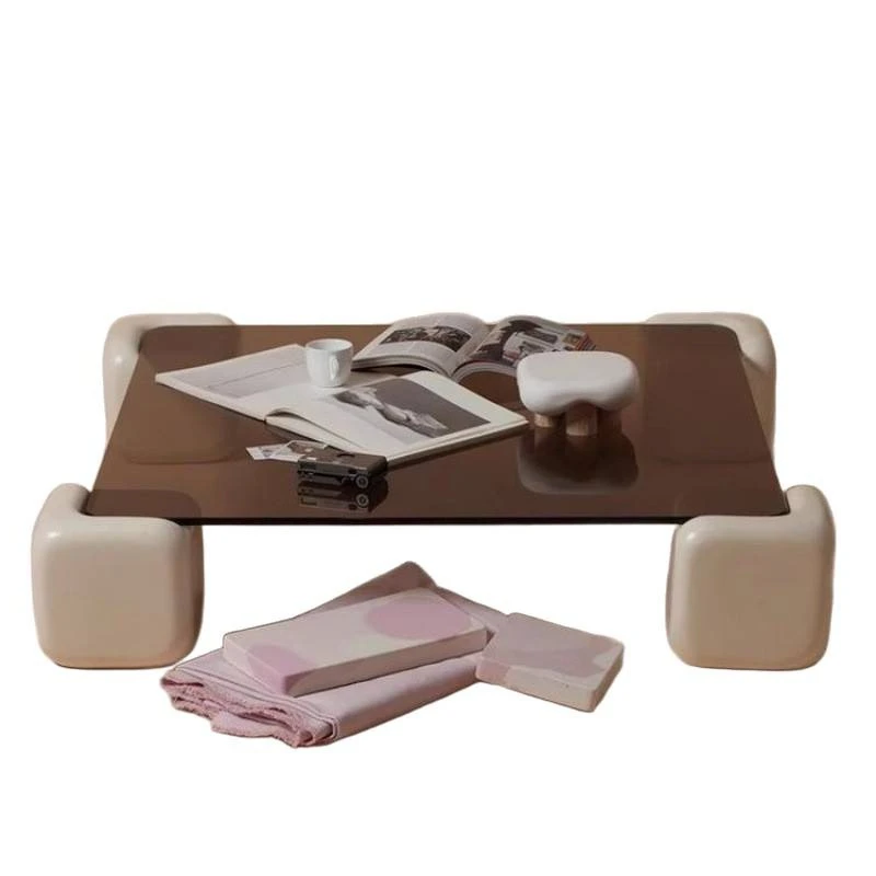 

Dopamine cream wind, living room household small apartment coffee table, simple and modern