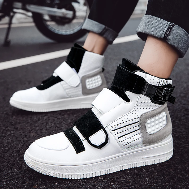 

Motorcycle protective riding boots men high top four season fashion off-road anti slip breathable racing equipment cycling boots