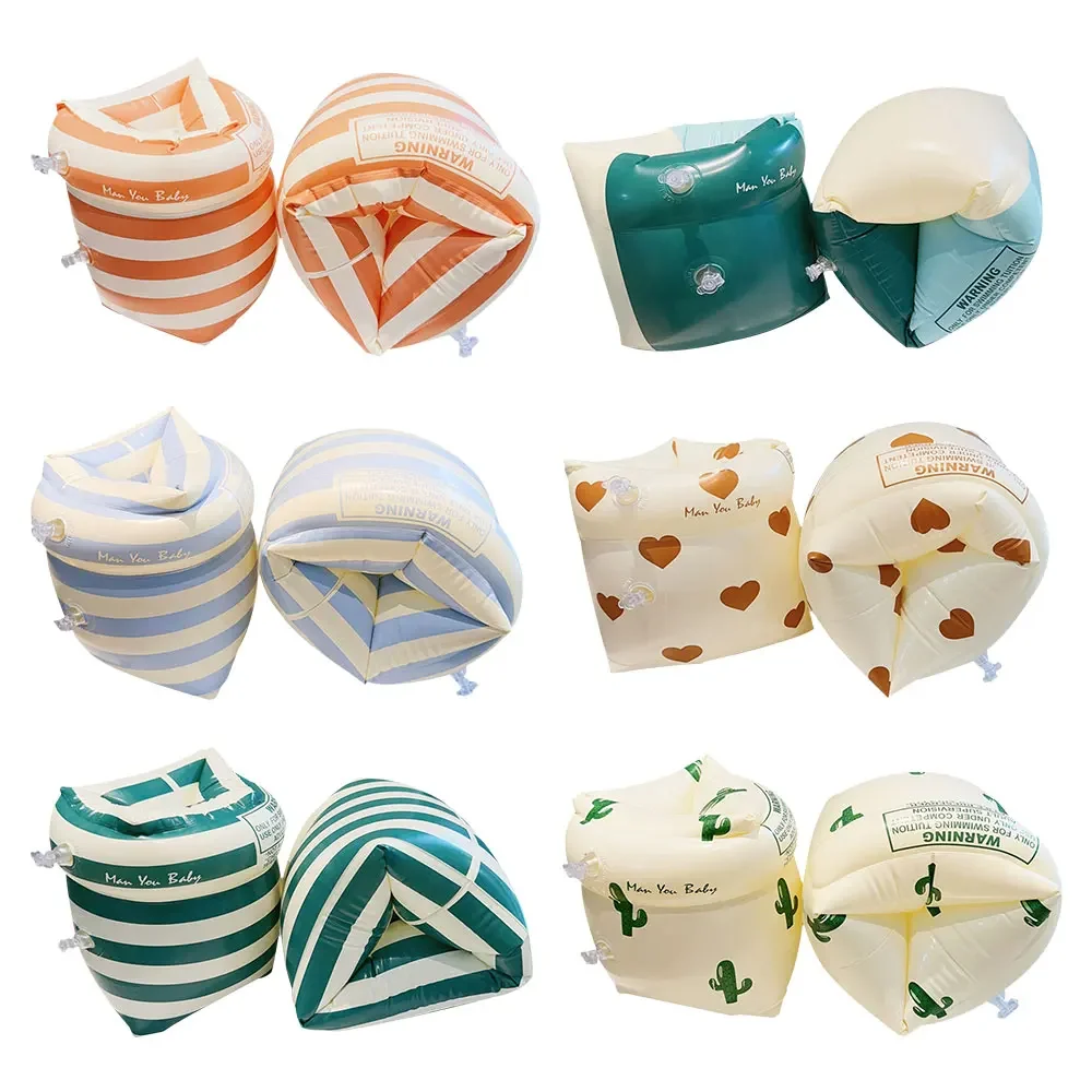 

1Pair Arm Float Adult Kids Swimming Inflatable Arm Rings Fashion Floating Arm Circle Sleeves For Children Safety Swim Training