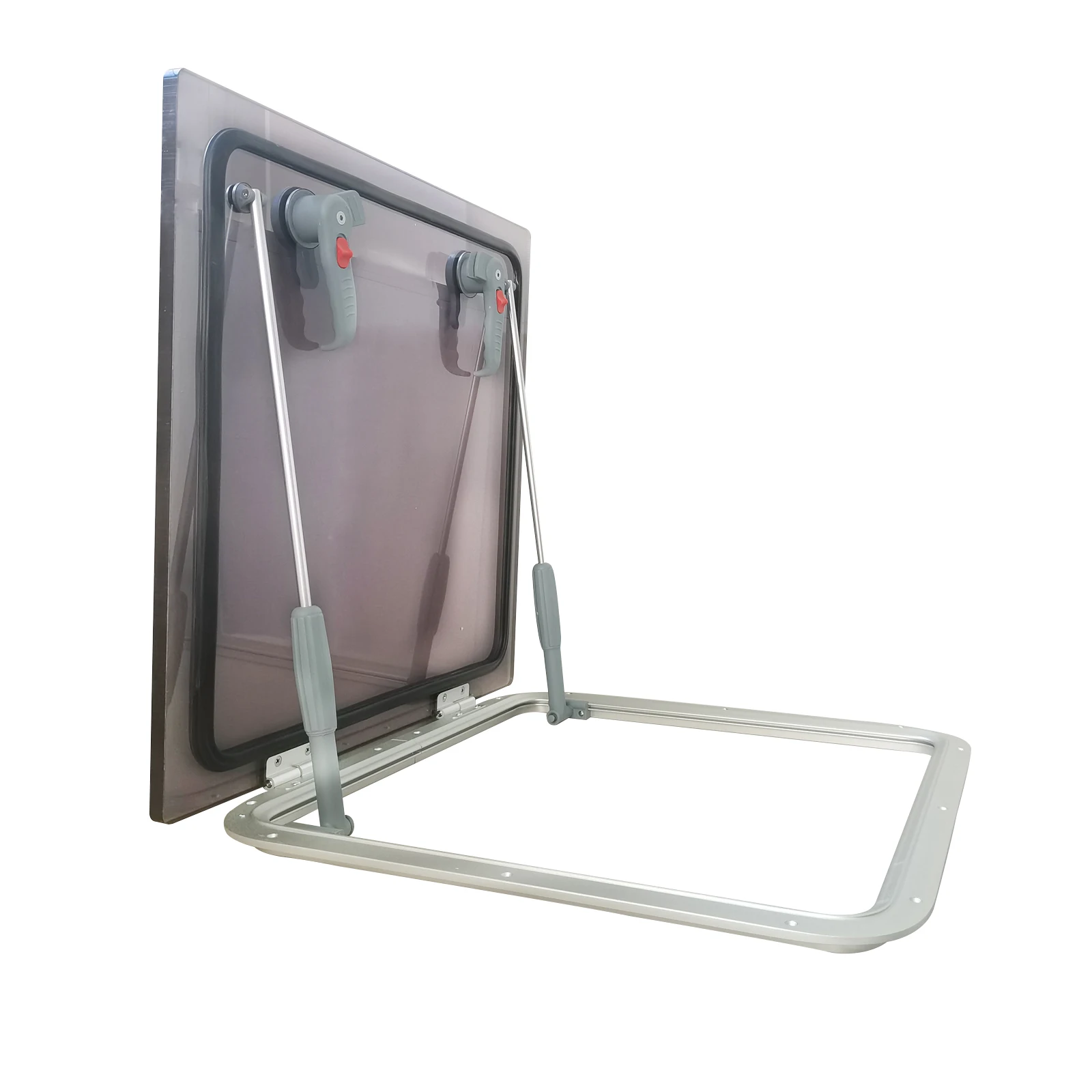 Aluminium Boat Window Portlight Square Hatch Porthole Window With 500mm Tempered Glass Boat Accessories