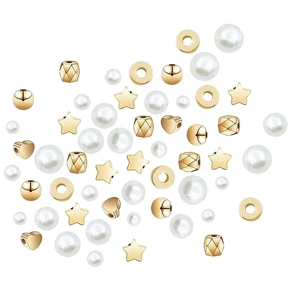 720Pcs Pearl Spacer Bead Set Decorative Jewelry Making Supplies for Adults DIY Bracelet Necklace Crafts Loose Beads Charms