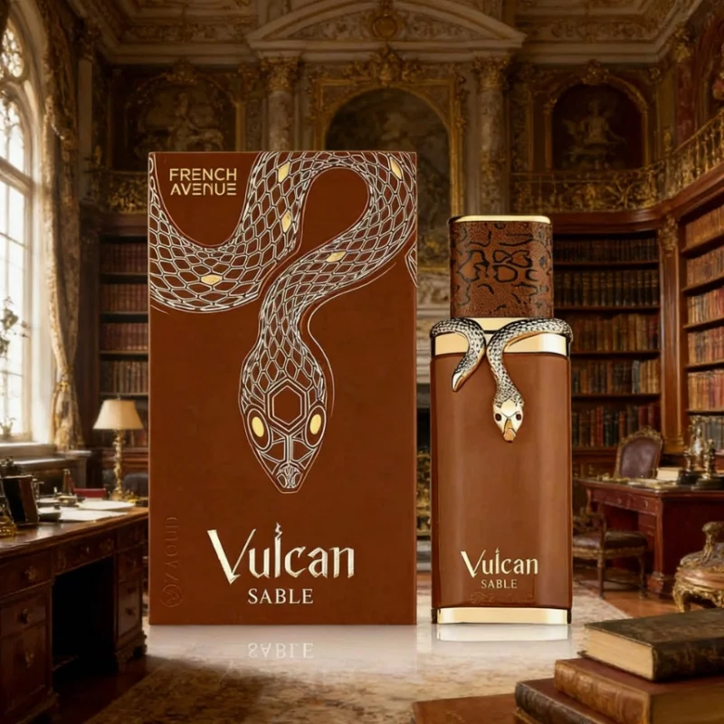 

Fragrance World French Avenue Vulcan Sable Unisex Eau de Parfum (3.4 fl.oz) – Парфюмерная вода премиум-класса, в наличии на местном складе