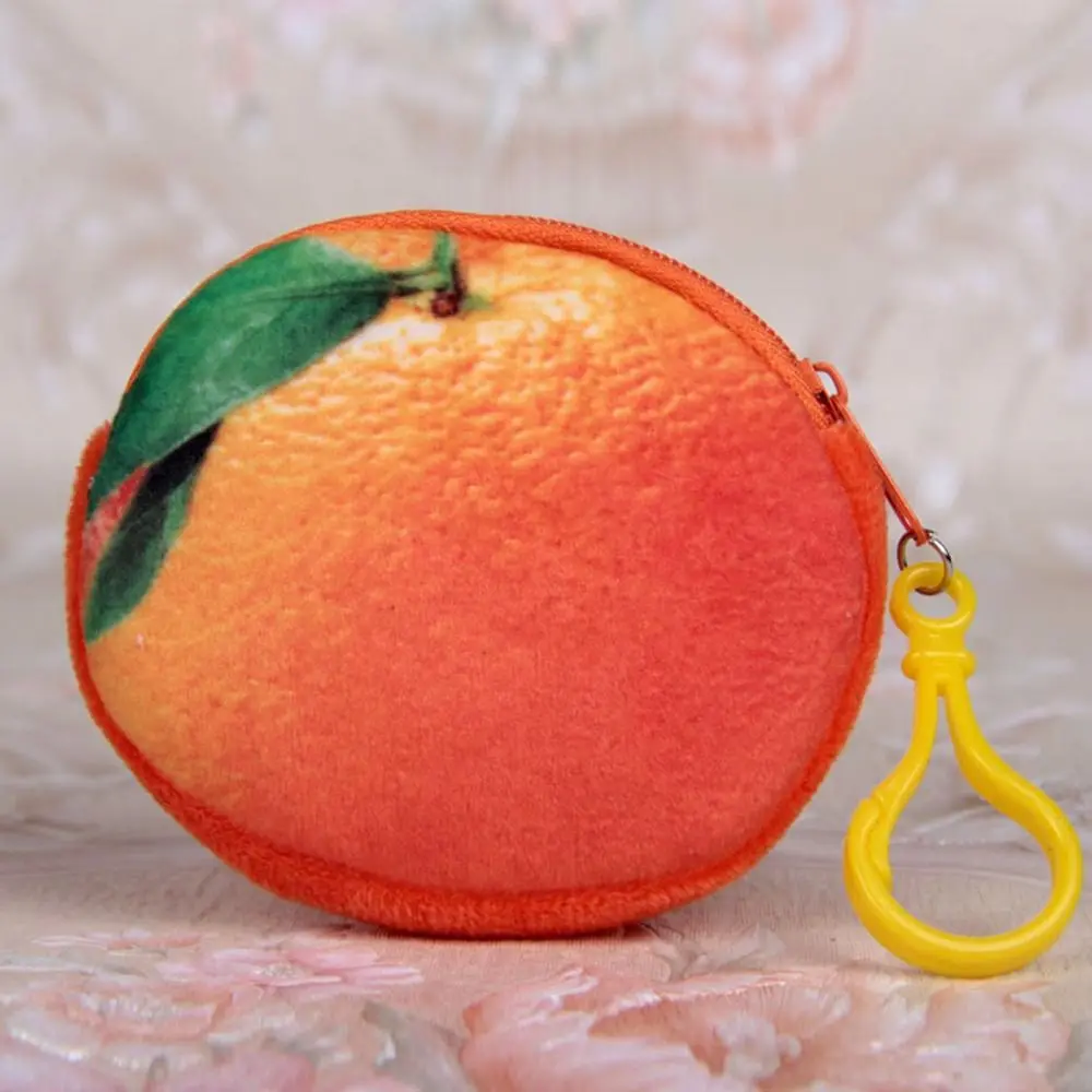 Porte-monnaie Harvey Huangtao Harvey WaterNeutrFruit, porte-cartes multifonction, portefeuille en peluche orange, Shopping, mode