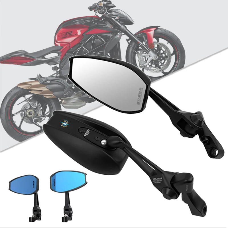 Rétroviseur latéral de rétroviseur de moto, Installation facile, pour MV Agusta F3 675 Brutale 800 1000 Turismo Veloce RC