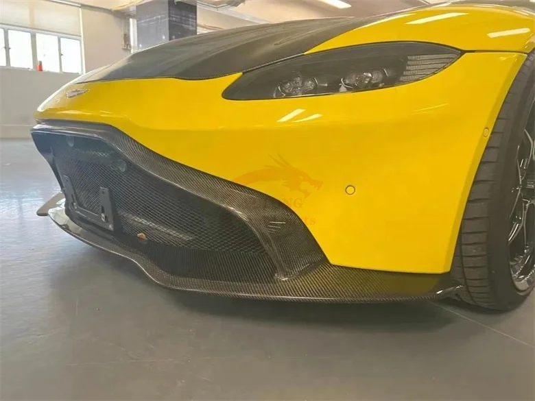 TM Style Dry Carbon Fiber Front Lip Front Bumper Spoiler Bodykit for Aston Martin Vantage