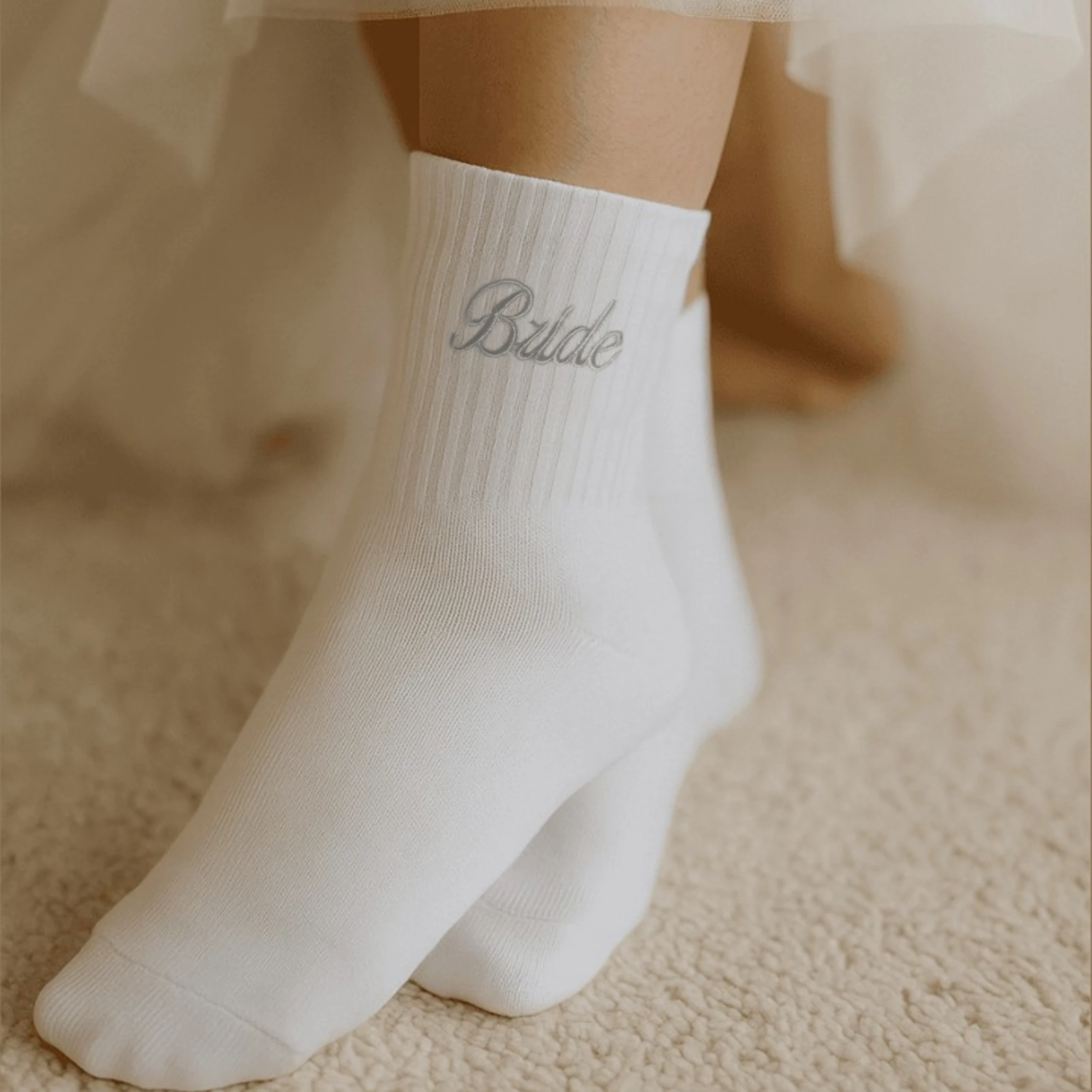 Bride Embroidery Socks, Gifts For Bridal Shower, Engagement Wedding Party, Proposals, For Team Bride Bride-to-be