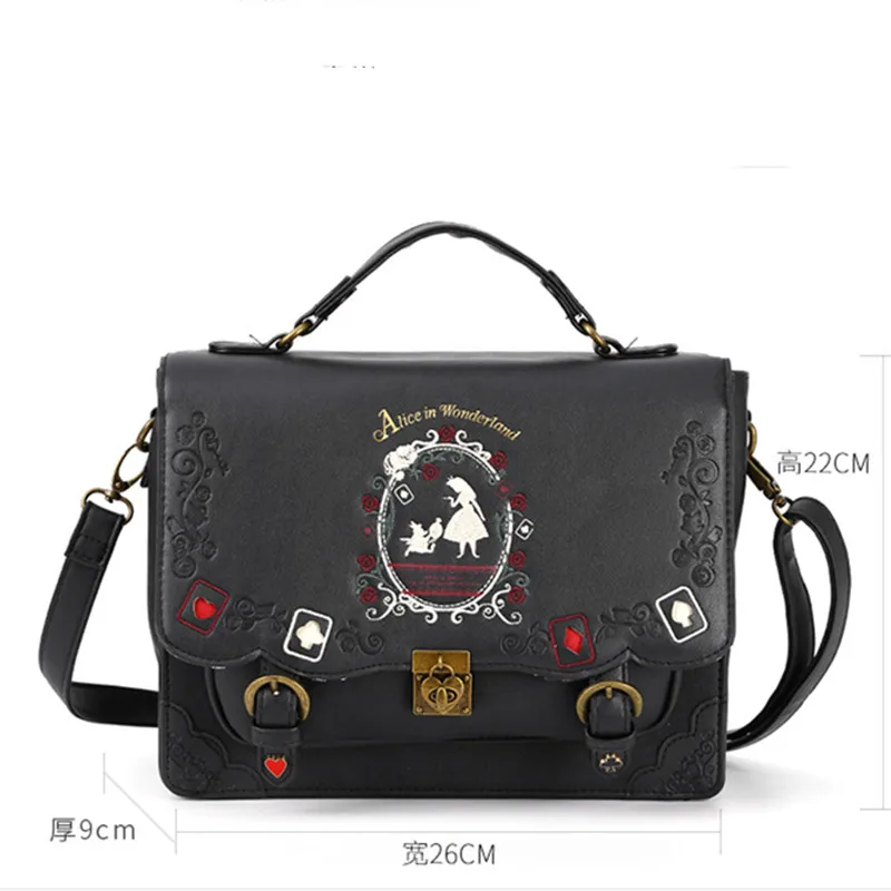 Women schoolbag Girl Alice Bag in Wonderland School schoolbag Bag Women Shoulder Bag sac a dos Mochila bolsos