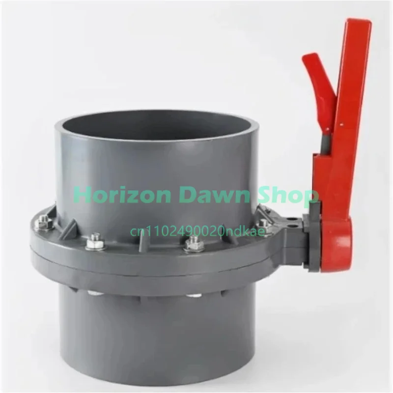 DN200 PVC Butterfly Valve | Socket Type One-Piece Disc Valve