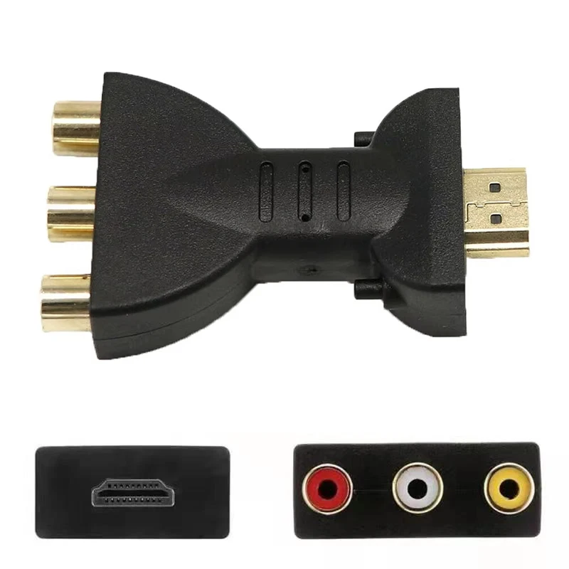

HD 1080P HDMI-совместимый с RCA AV-композитный адаптер-конвертер HDMI2AV Аудио-видео кабель HDMI на красный, белый, желтый для HD TV Box