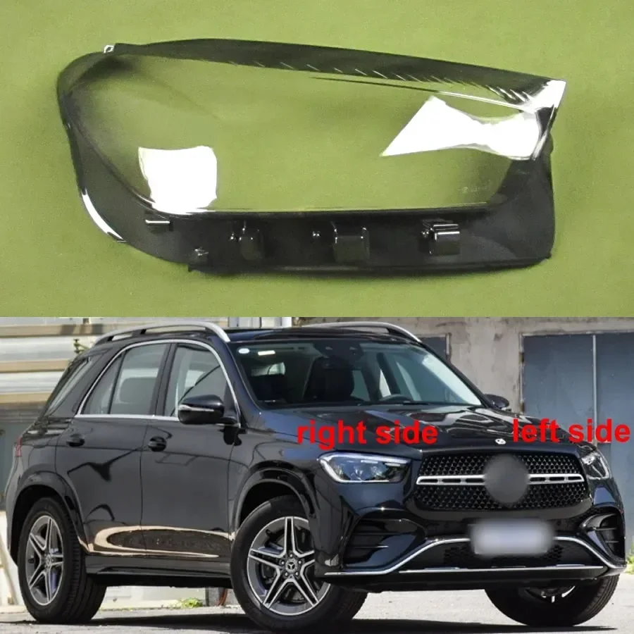 

For Benz GLE GLE350 GLE450 2024 Headlight Cover Transparent Lampshade Lamp Case Headlamp Shell Plexiglass Replace Original Lens