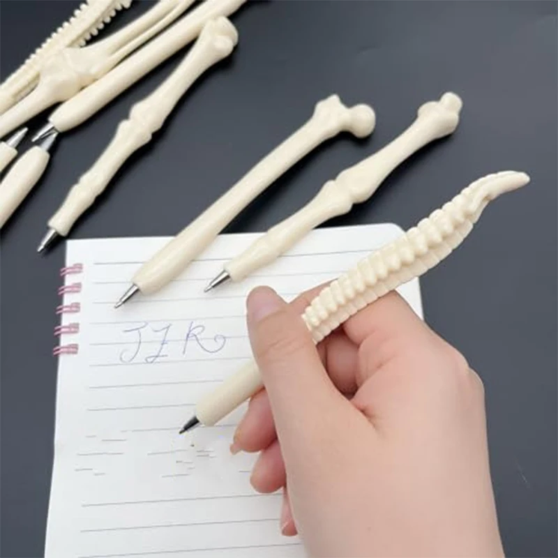 60Pcs Unique Bone Design Ballpoint Pens, Fun Skeleton Pens Gift for Friends Colleagues