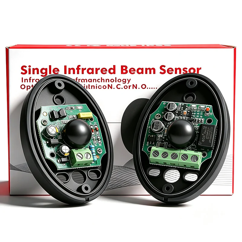 Single Infrared Beam Safety Photocell Sensor 12-24V AC DC Detection Sensor Gate Window Anti-Theft Burglar Alarm Security System