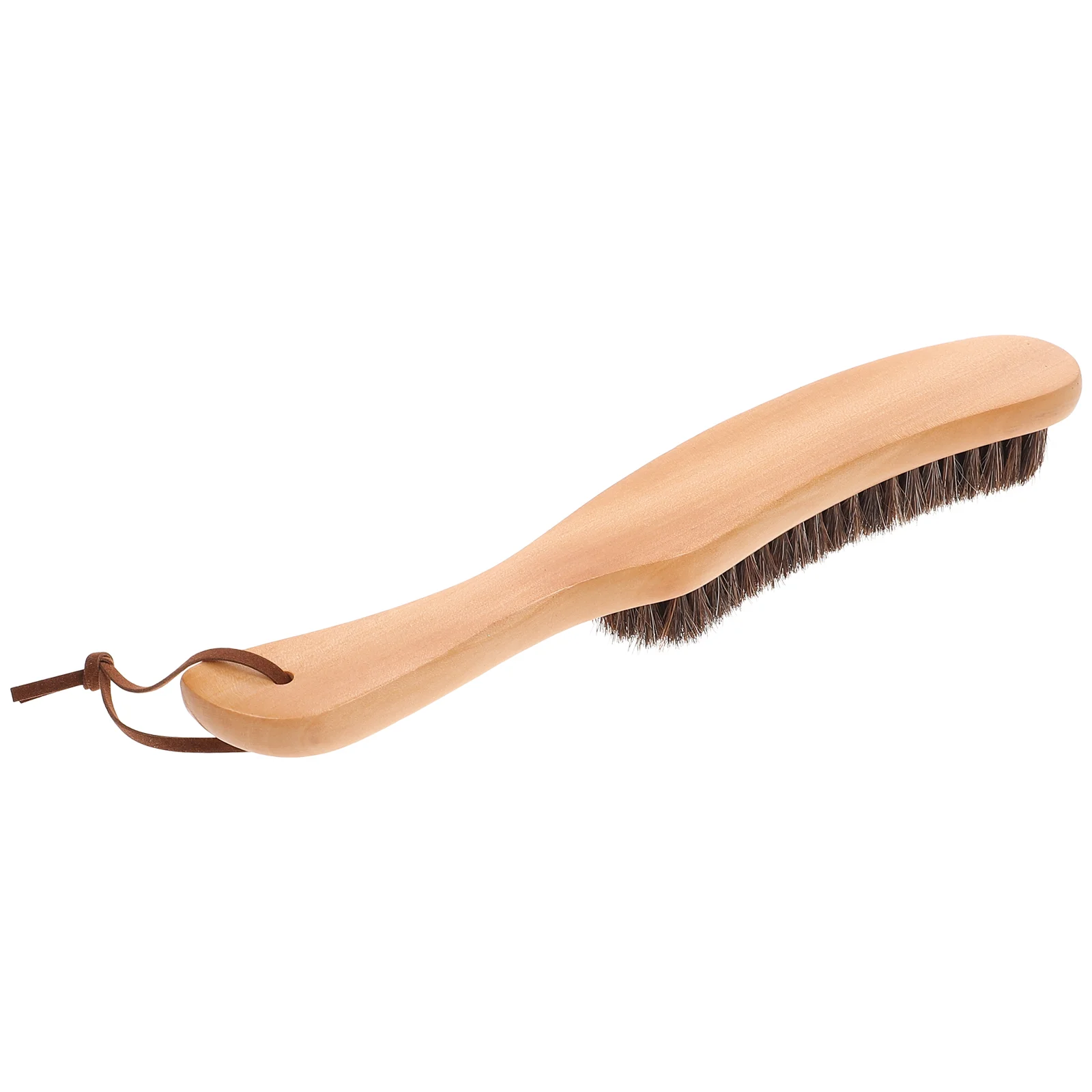 Horsehair Brush Wooden Handle Cleaning Brush for Furniture Clothes Coat Suit Lint Clothes Furniture Brush