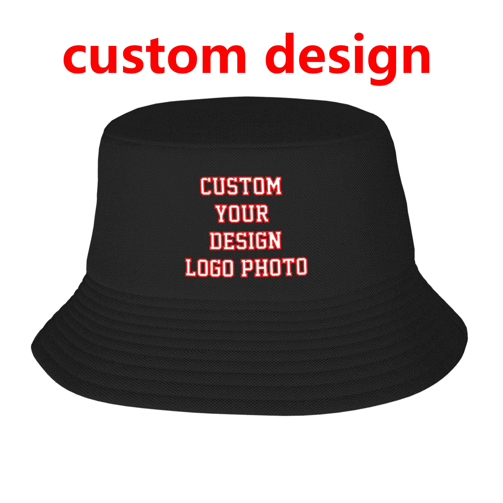 

Custom Logo Bucket Hat For Men Women Foldable Big Head Size Fisherman Cap Men Summer Beach Sun Hat Panama Bob Cap