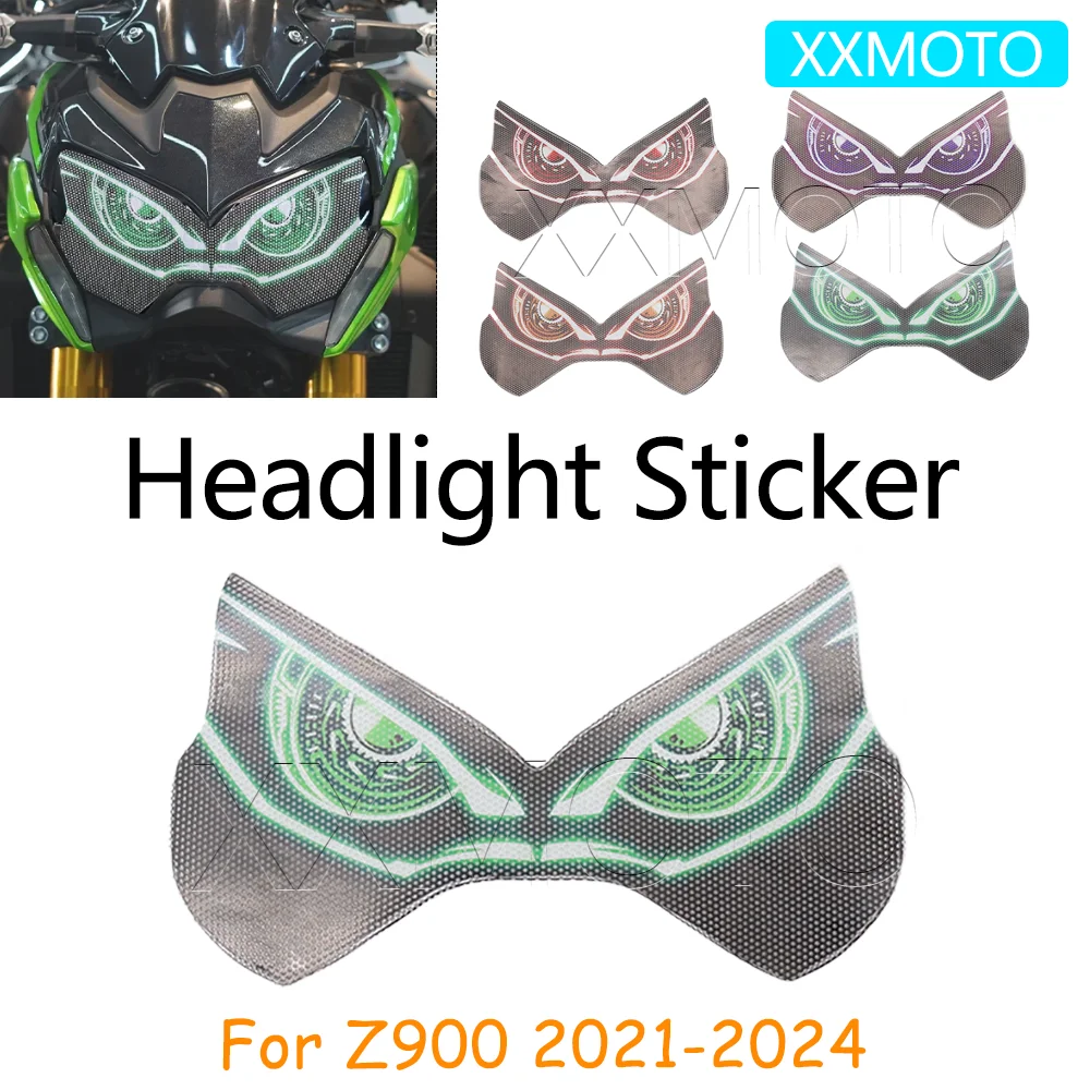 

Наклейка на фару мотоцикла, защитное украшение для головного света для Kawasaki Z900 Z 900 2021 2022 2023 2024